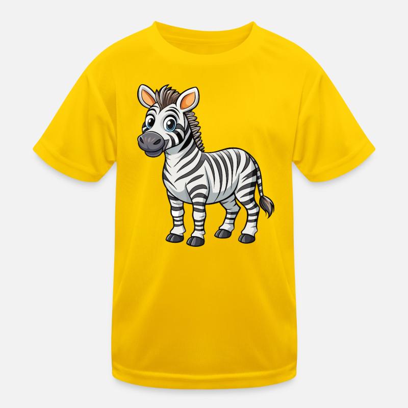 Zebra Kinder Funktions-T-Shirt