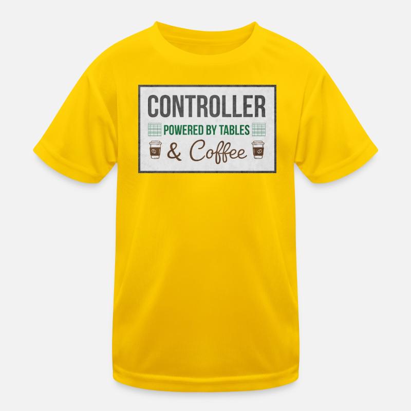 Controller Powered by Tables & Coffee Kinder Funktions-T-Shirt