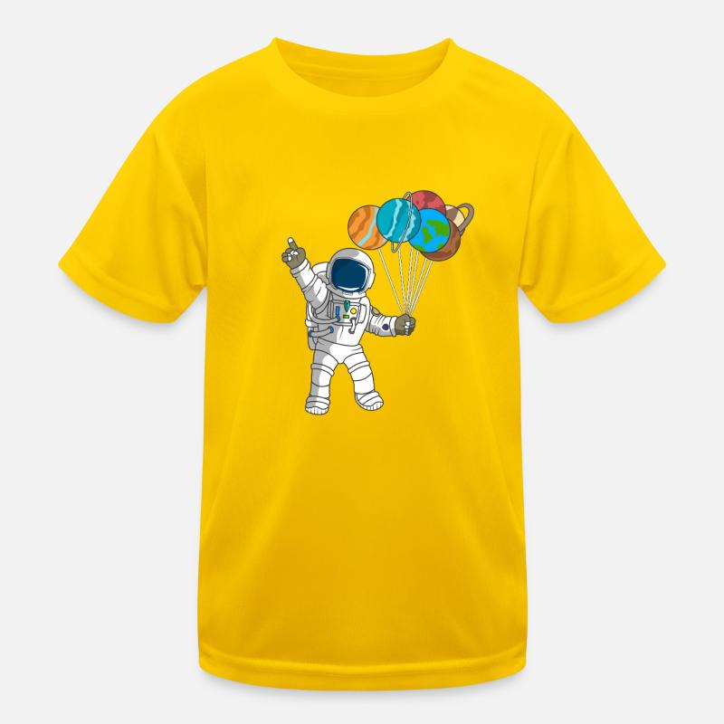 Astronaute mignon, planètes, explorateur spatial, anniversaire par T-shirt sport Enfant