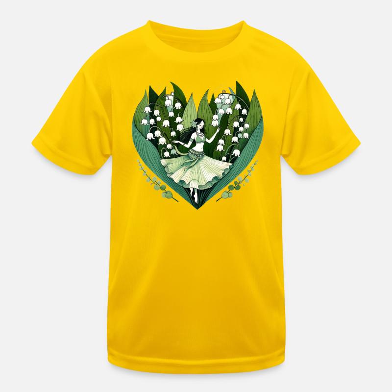 Lily Vale Dancer in Heart Bloom Kids Functional T-Shirt