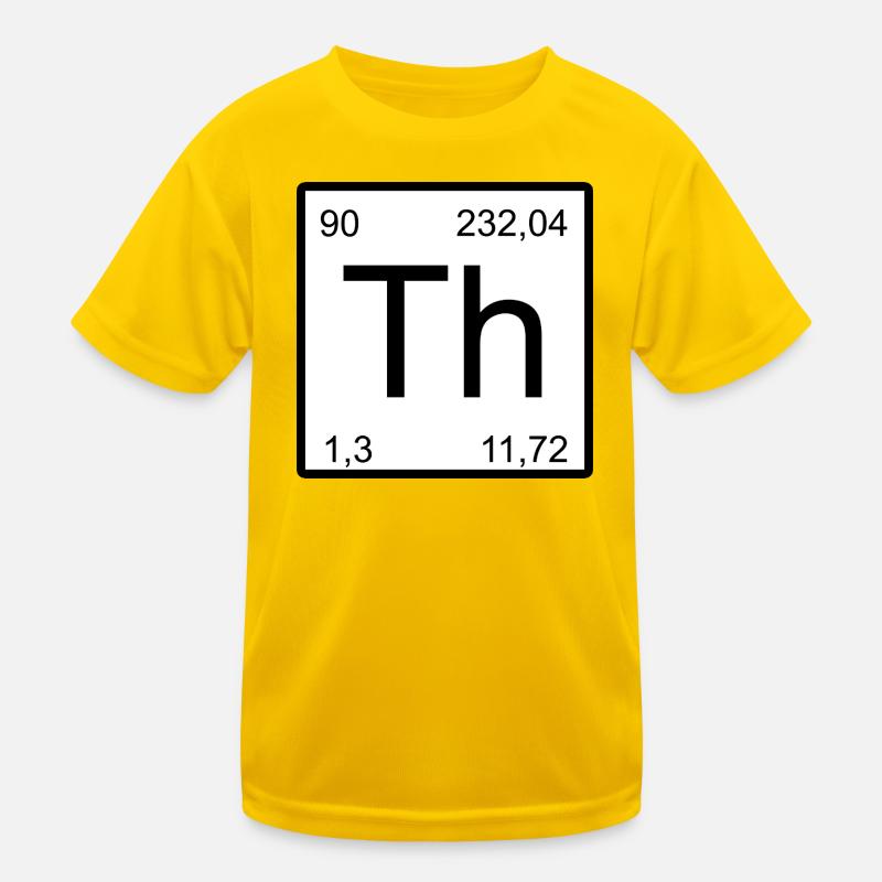 Th Thorium-Element Symbol Artwork Kinder Funktions-T-Shirt