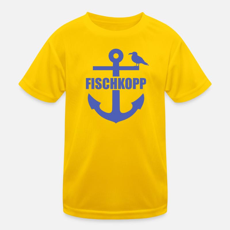 Fischkopp, Anker Kinder Funktions-T-Shirt