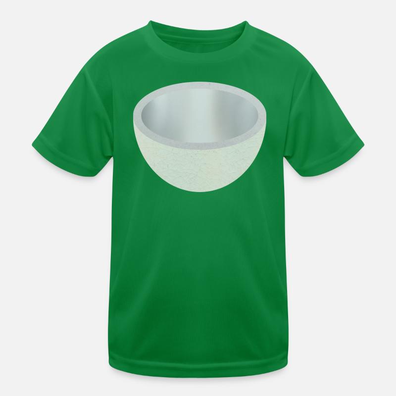 Crackled Ceramic Bowl Art Kids Functional T-Shirt