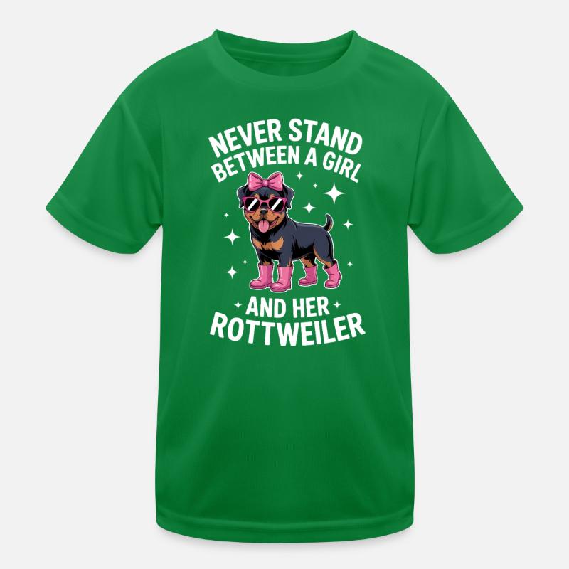 Rottweiler Sprüche Lustiges Rottweiler Geschenk Kinder Funktions-T-Shirt