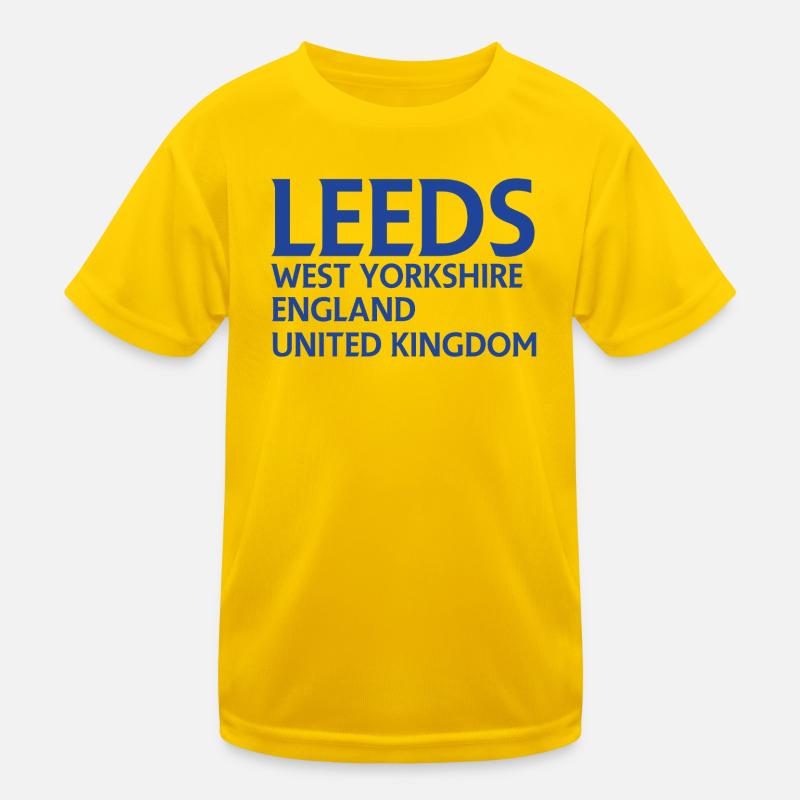 Leeds – England Liedtextdesign Kinder Funktions-T-Shirt