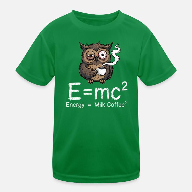 E=mc²: Die wahre Kaffee-Formel Kinder Funktions-T-Shirt