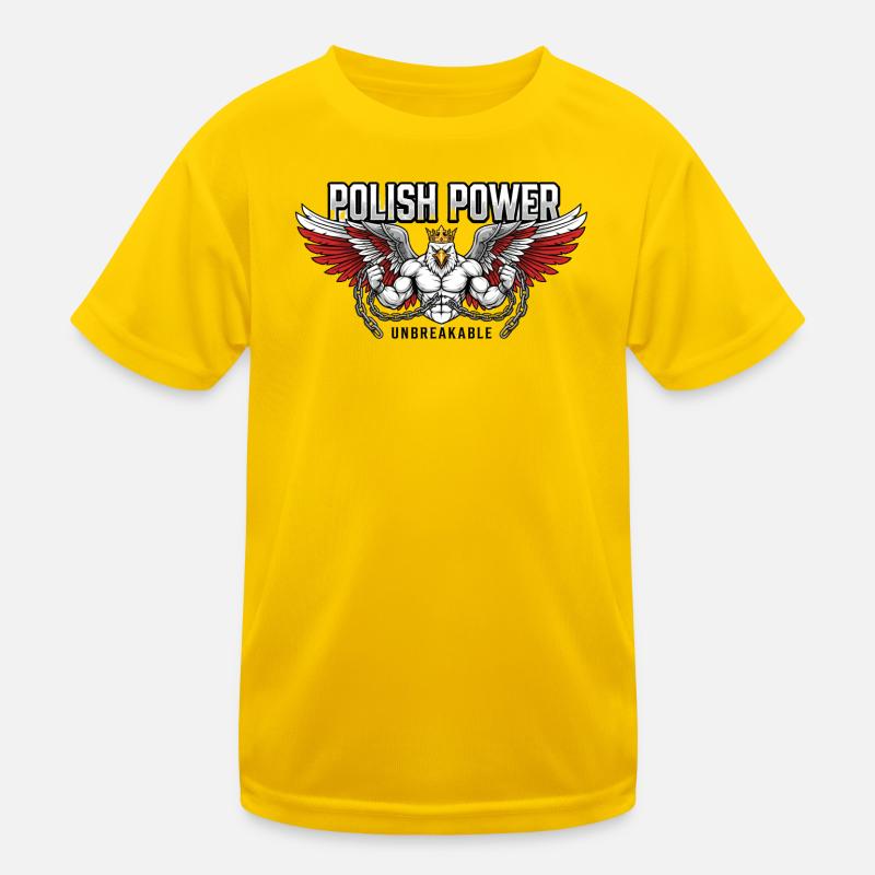 Polnische Kraft – Husaria Gym Beast Kinder Funktions-T-Shirt