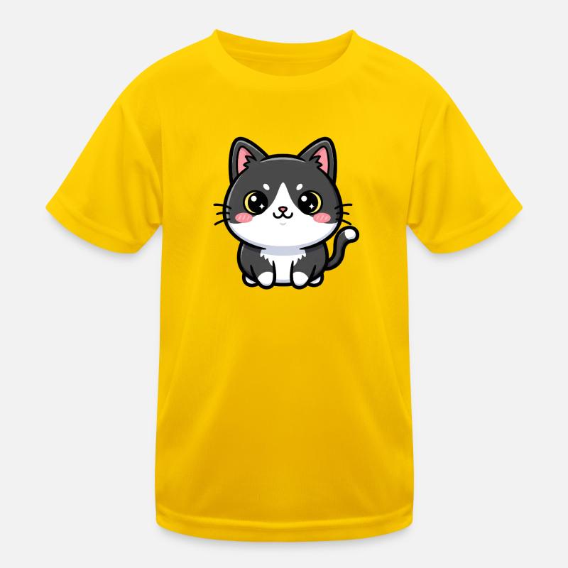 Charme Chibi Chat T-shirt sport Enfant