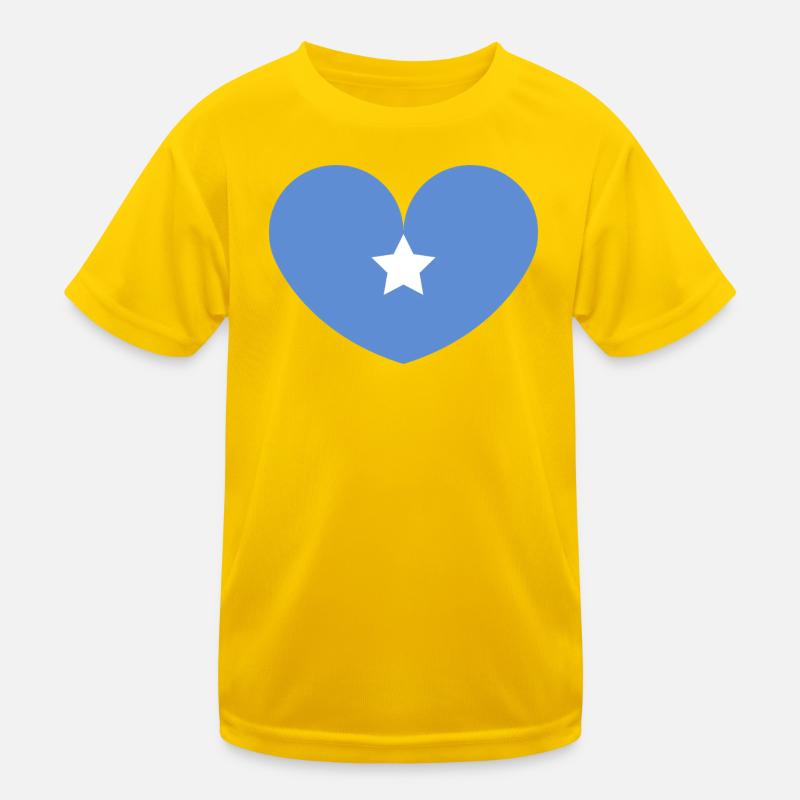 Drapeau du cœur somalien T-shirt sport Enfant