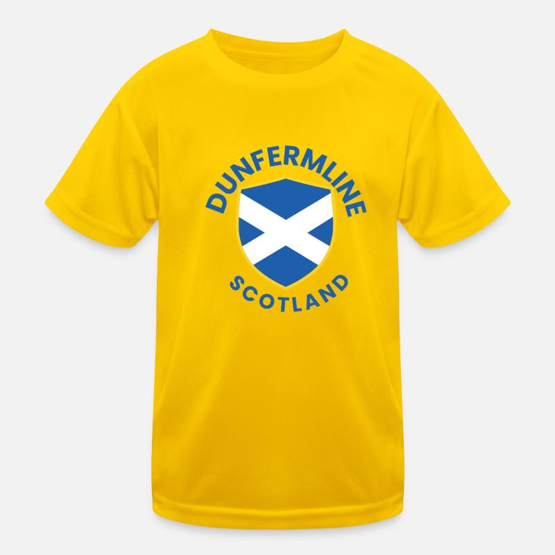 Dunfermline Scottish Shield-Design Kinder Funktions-T-Shirt