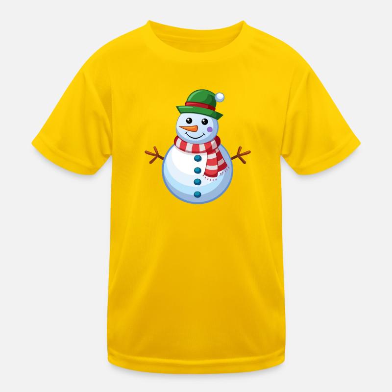Snowman Kids Functional T-Shirt