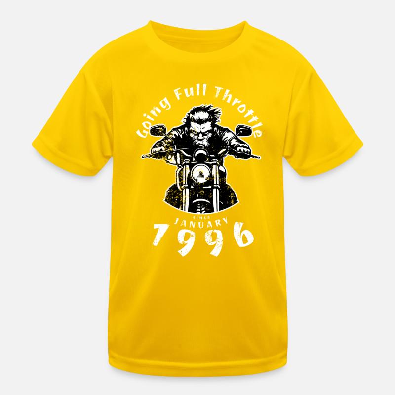 30. Geburtstag Going Full Throttle Since 01/1996 Kids Functional T-Shirt