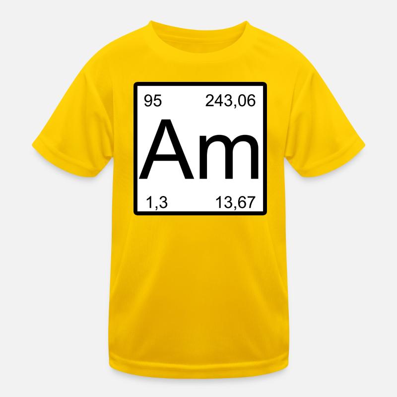 Americium Am Element Typography Kinder Funktions-T-Shirt