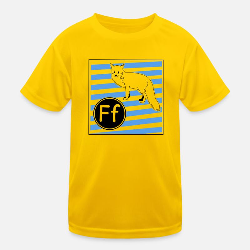 F for Fox (learning to read in primary school) Kids Functional T-Shirt