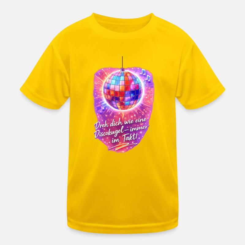 Dreh dich wie eine Discokugel Kinder Funktions-T-Shirt
