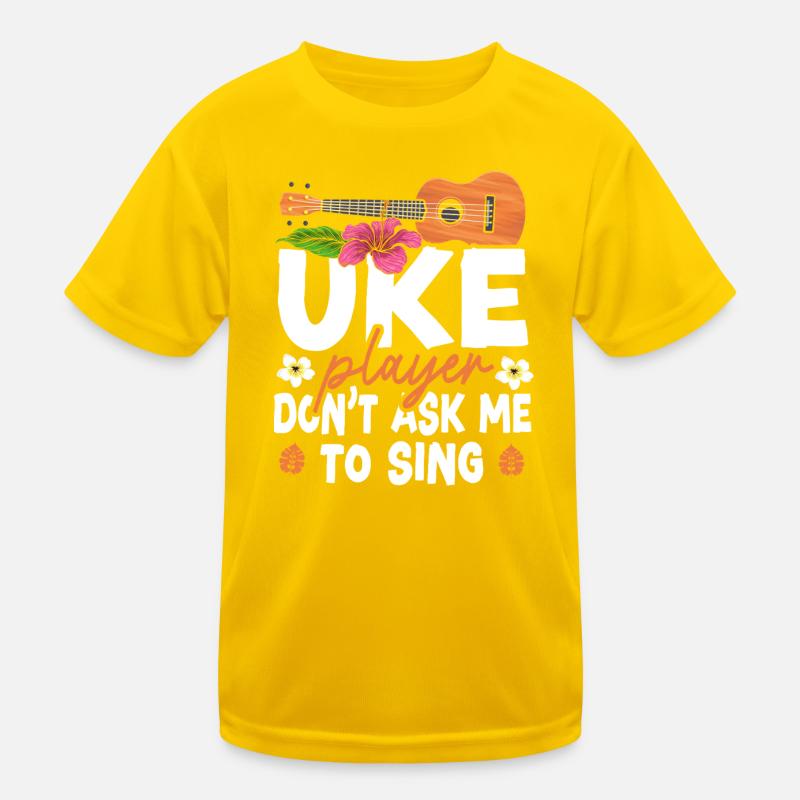 Hawaiian Ukulele Uke Uke Player Kids Functional T-Shirt