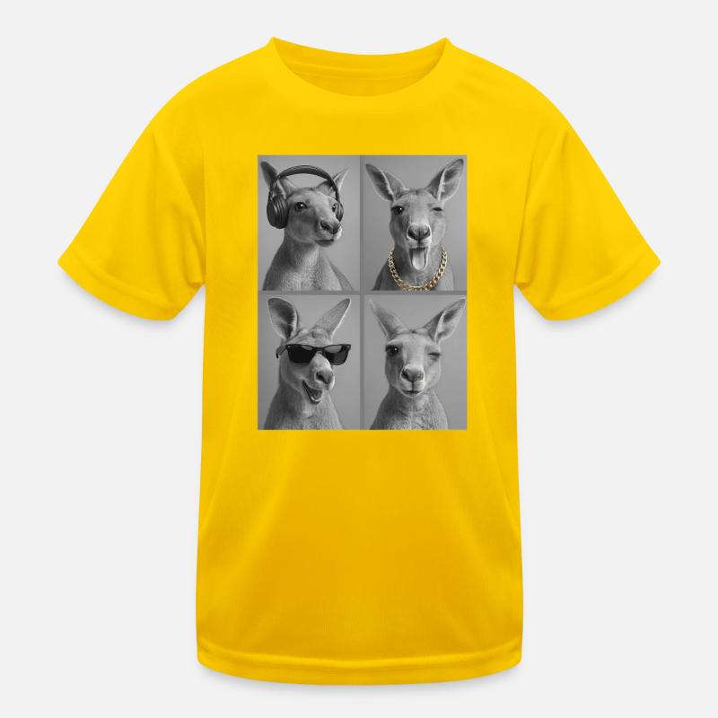 känguru Kinder Funktions-T-Shirt