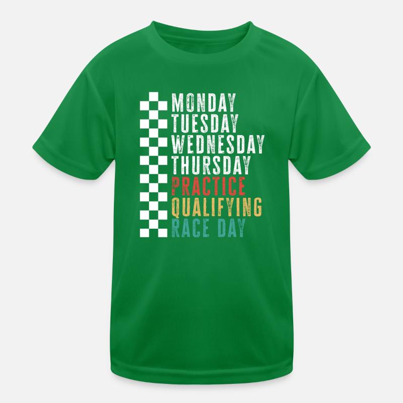 Calendrier de la semaine de course : Course d’entraînement qualificative T-shirt sport Enfant