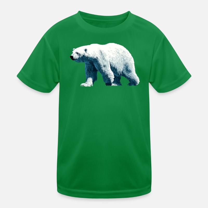 Polar Bär Eisbär Kinder Funktions-T-Shirt