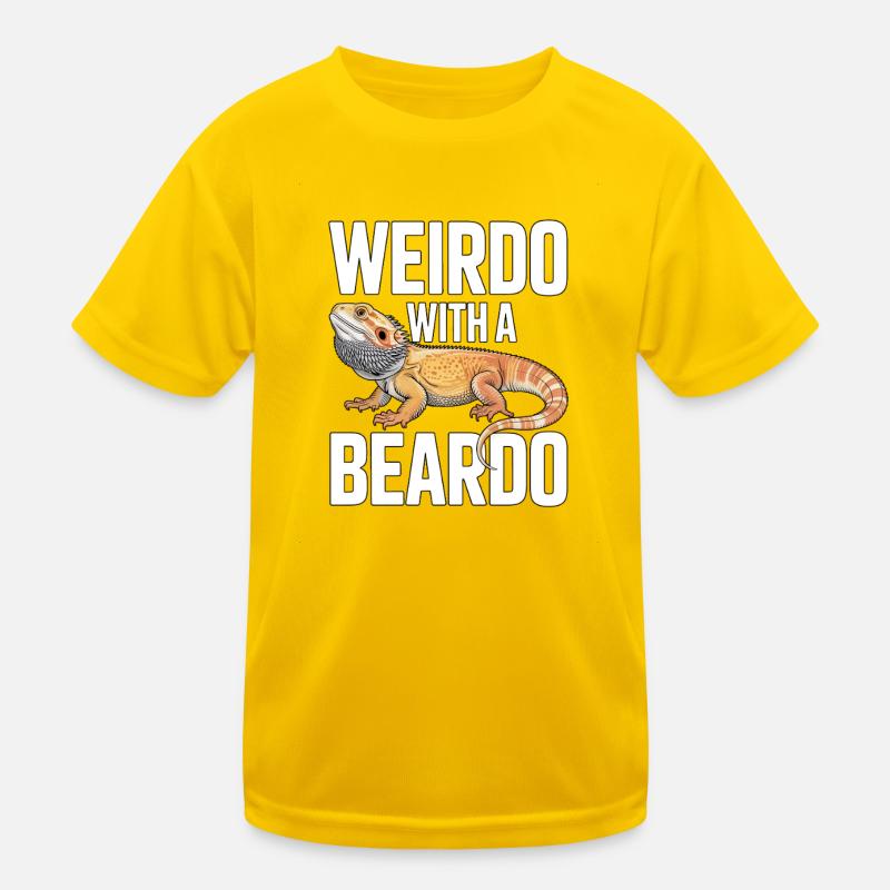 Weirdo mit Bartkind Kinder Funktions-T-Shirt