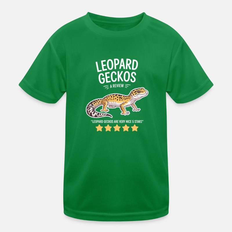 Leopardgecko Bewertungs-Tee Kinder Funktions-T-Shirt