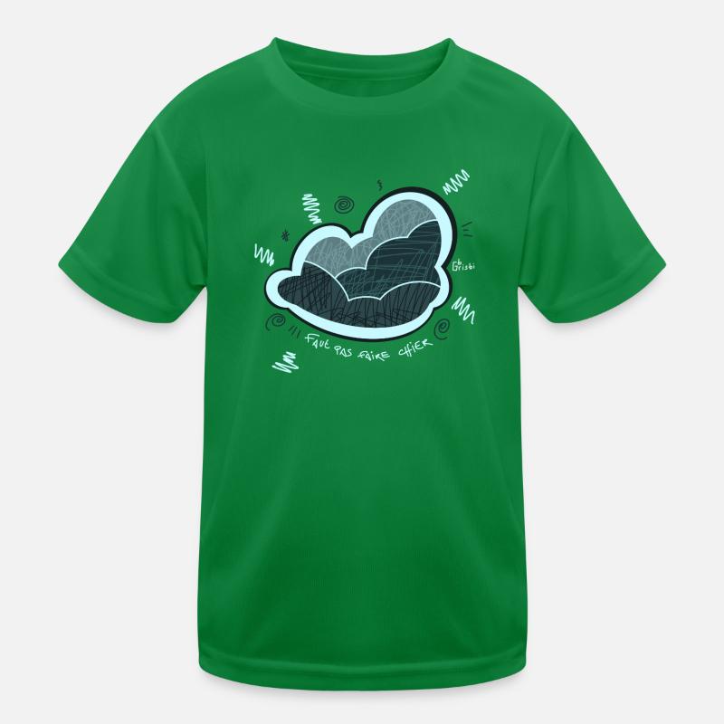 Cloud, emotion, angry Kids Functional T-Shirt