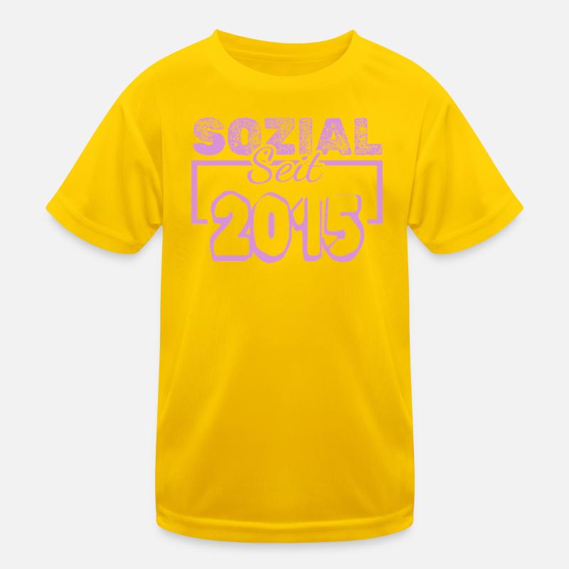Sozial Seit 2013 Pink Kinder Funktions-T-Shirt