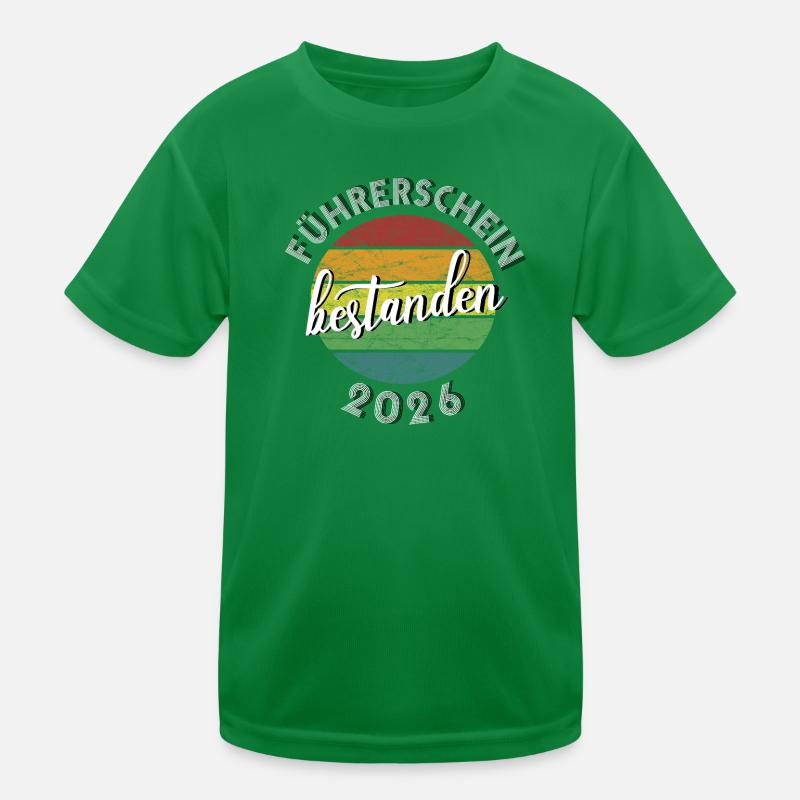 Driver's License 2026 Passed Driving Test Gift Kids Functional T-Shirt