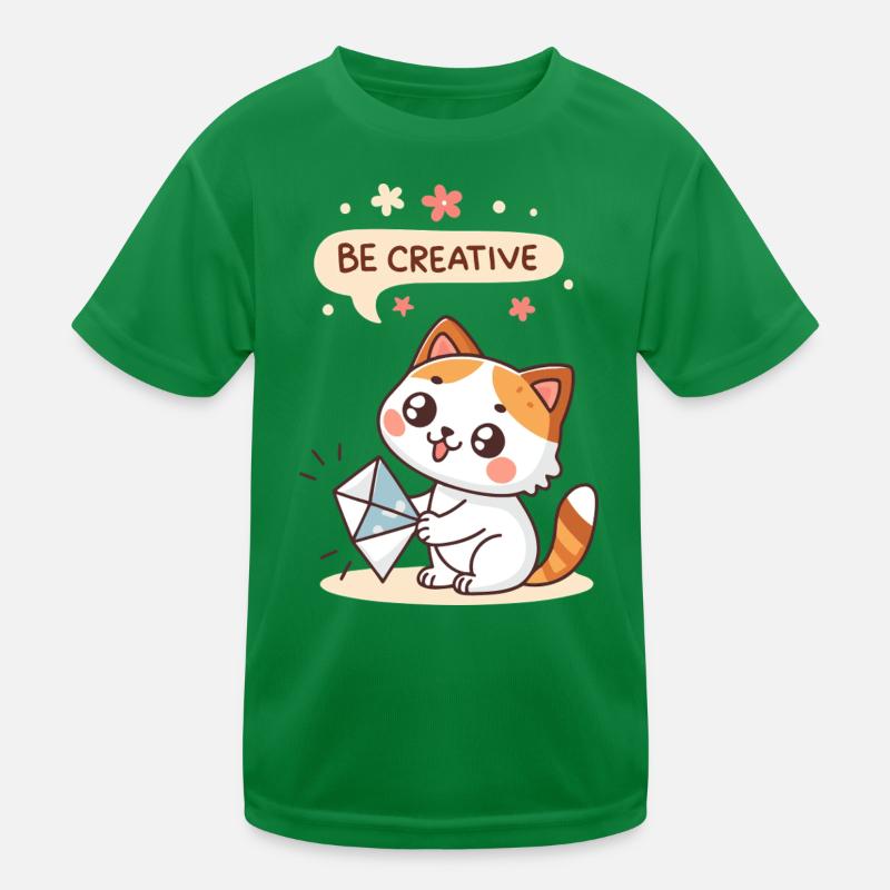 Creative Kawaii Cat Kids Functional T-Shirt