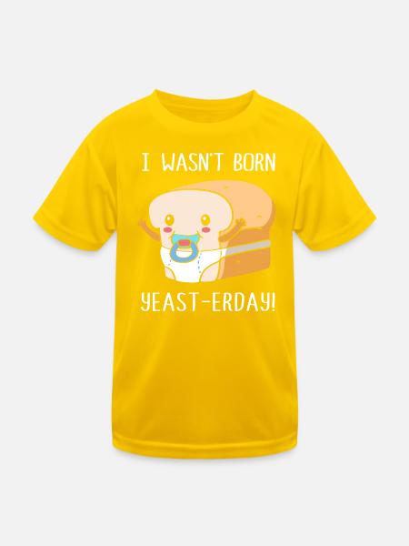 Baker Baker Baking - Kids Functional T-Shirt - egg yellow - Front