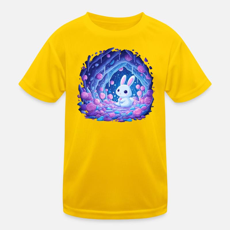 Le Lapin au clair de lune dans la Forêt de Roses T-shirt sport Enfant