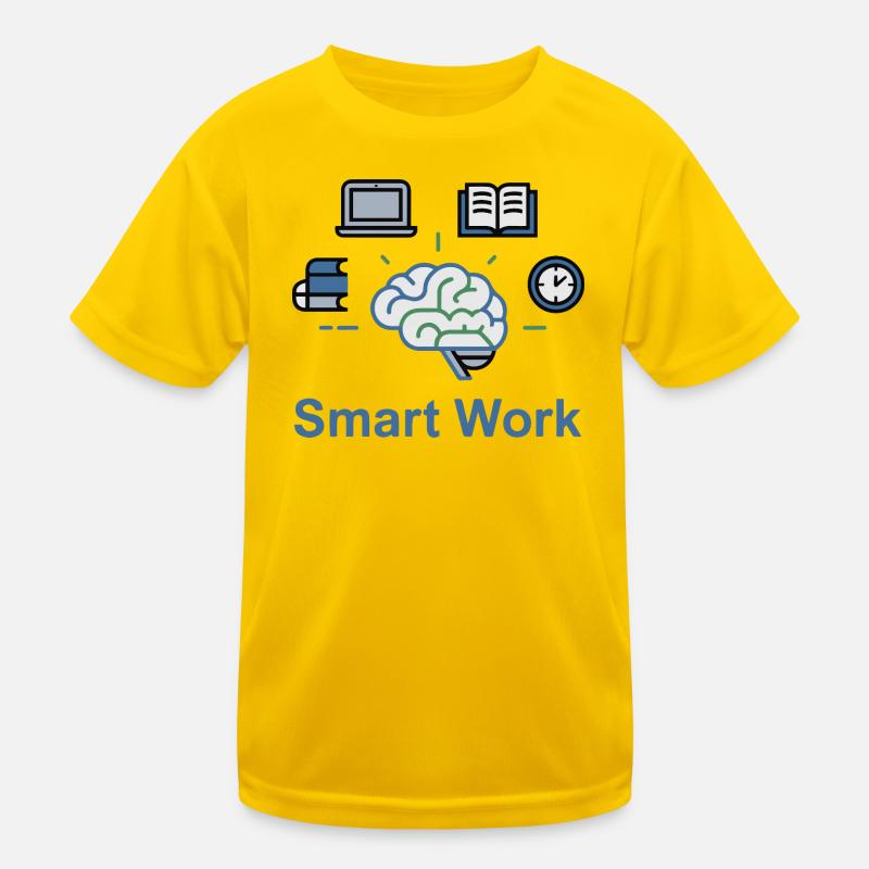 Smart Work Brain Power Kids Functional T-Shirt