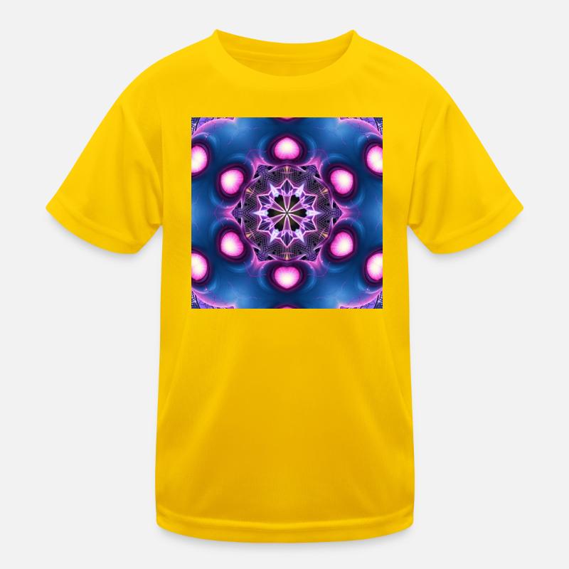Kaléidoscope du mandala néon T-shirt sport Enfant