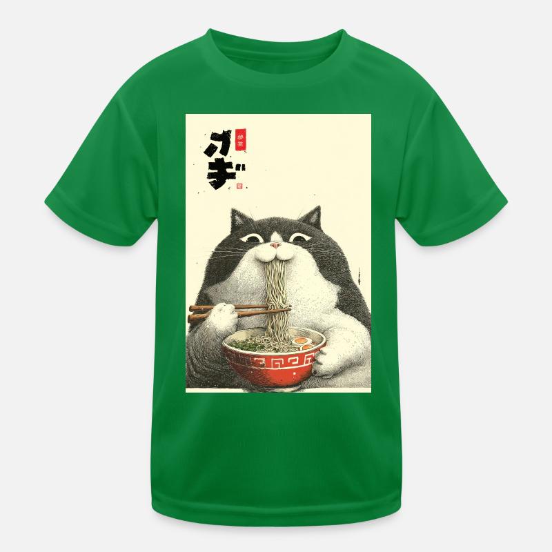 Neko-Ramen-Katzenschlürf Kinder Funktions-T-Shirt