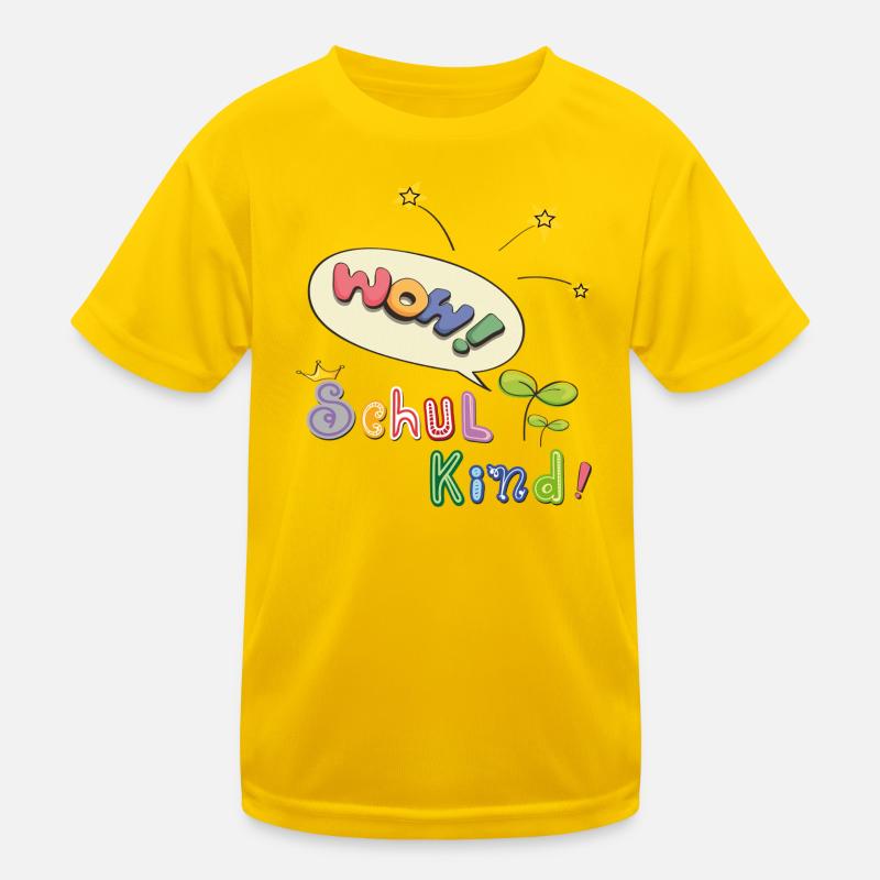 Wow schoolchild Kids Functional T-Shirt