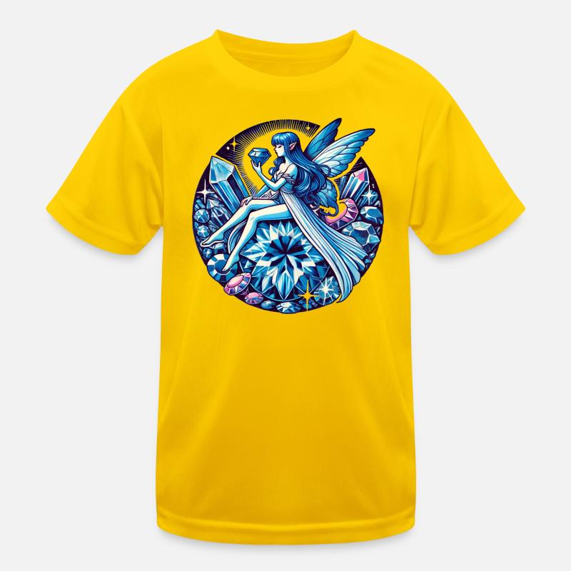 Fée de Cristal sur des Cristaux T-shirt sport Enfant