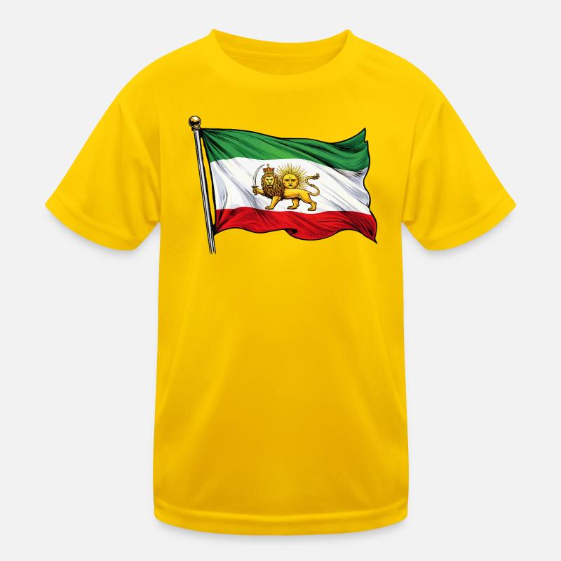  Persien Flagge Kinder Funktions-T-Shirt