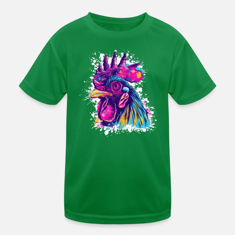 Art du coq Graffiti T-shirt sport Enfant
