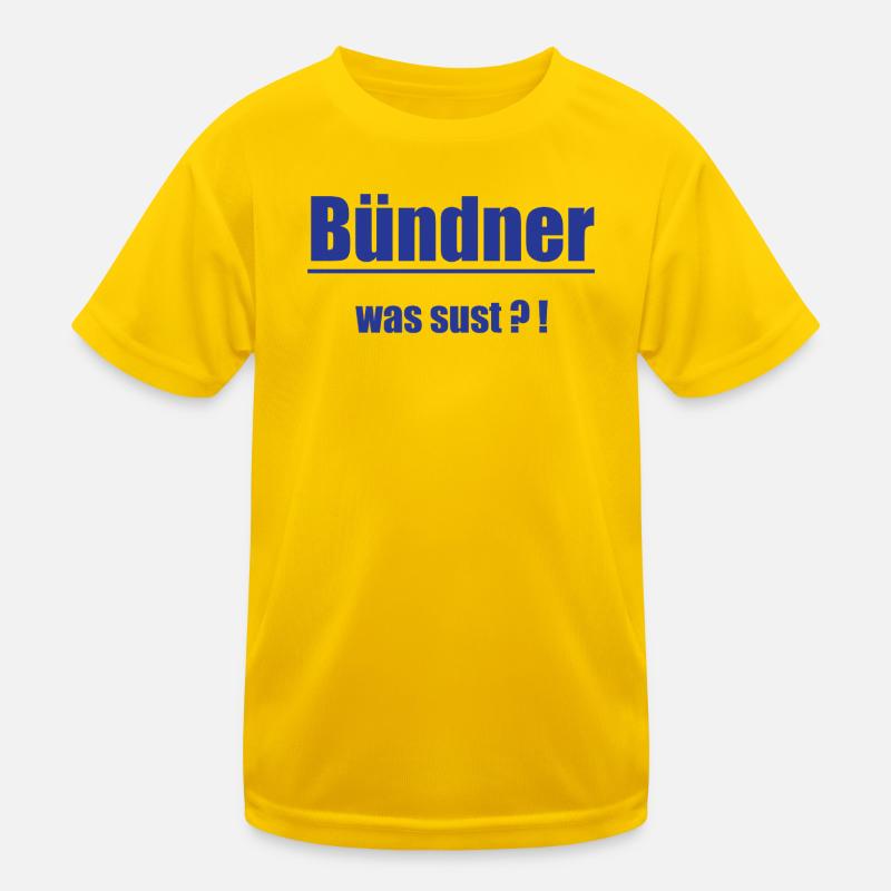 Graubünden What Sust?! Kids Functional T-Shirt