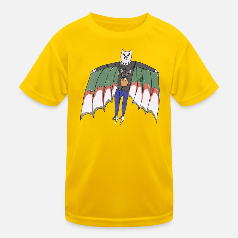 Vampire Cat Kids Functional T-Shirt