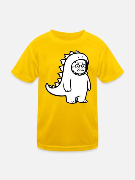 Karnevalmuffel Opa - T-shirt sport Enfant - jaune d'œuf - Devant