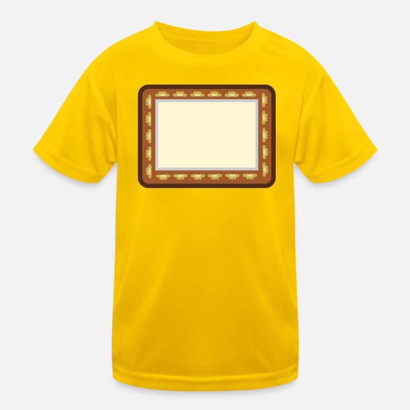Bilderrahmen Kinder Funktions-T-Shirt