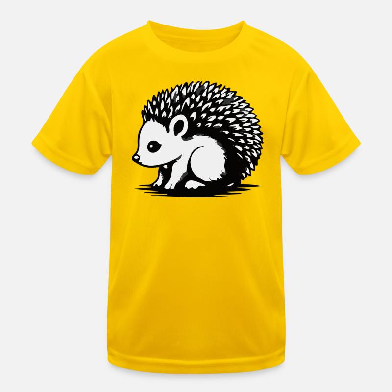 Silhouette Hérisson Monochrome T-shirt sport Enfant