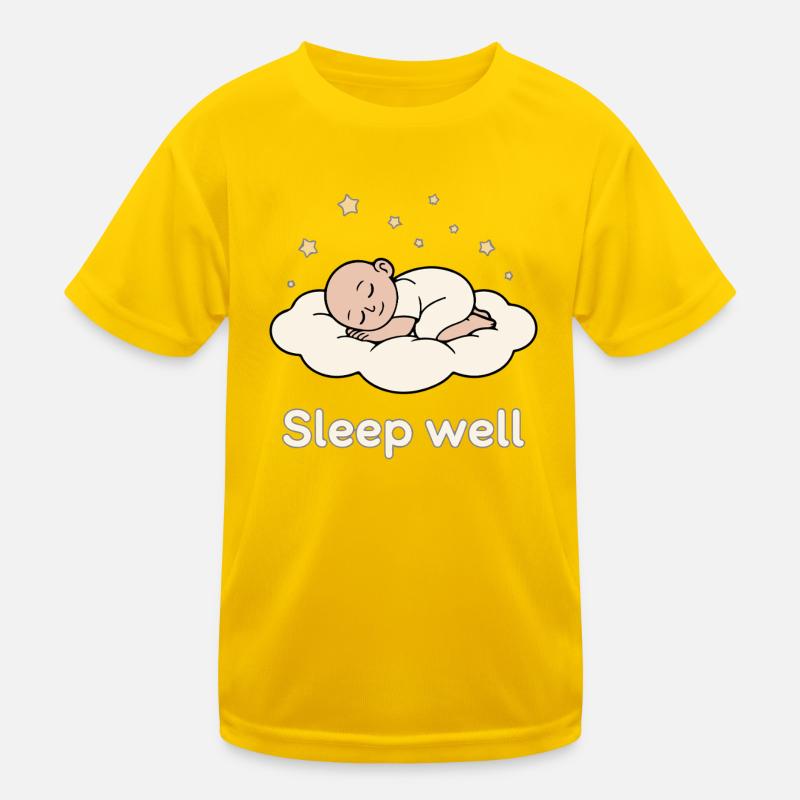 Bébé endormi dans la nuit des nuages T-shirt sport Enfant