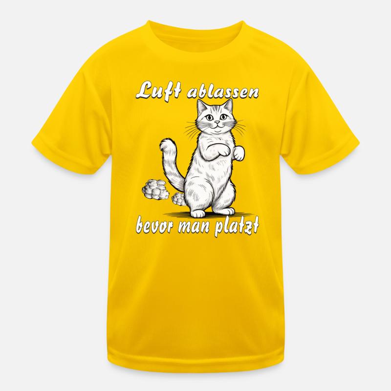 CAT Deflate before bursting Kids Functional T-Shirt