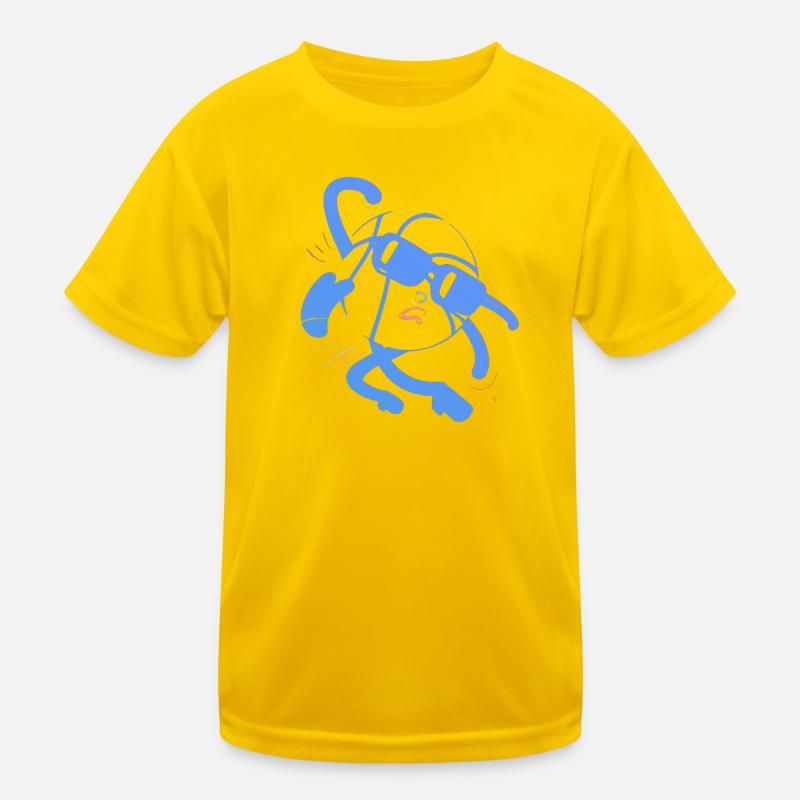 Blå bold Funktionsshirt til børn