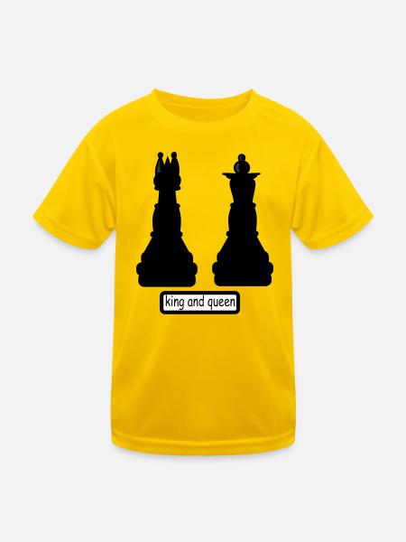 king_and_queen - Kids Functional T-Shirt - egg yellow - Front