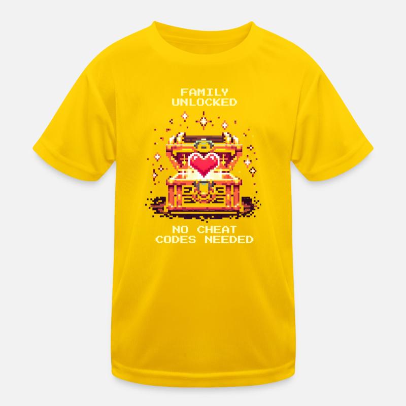Famille débloquée sans triches | Patchwork T-shirt sport Enfant