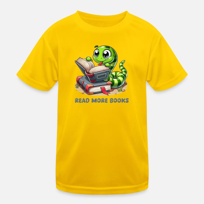 Schlange Bücher Comic Kinder Funktions-T-Shirt