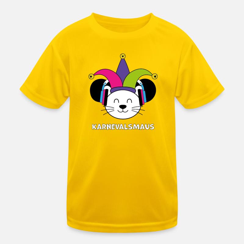 Karnevalsmaus Kinder Funktions-T-Shirt